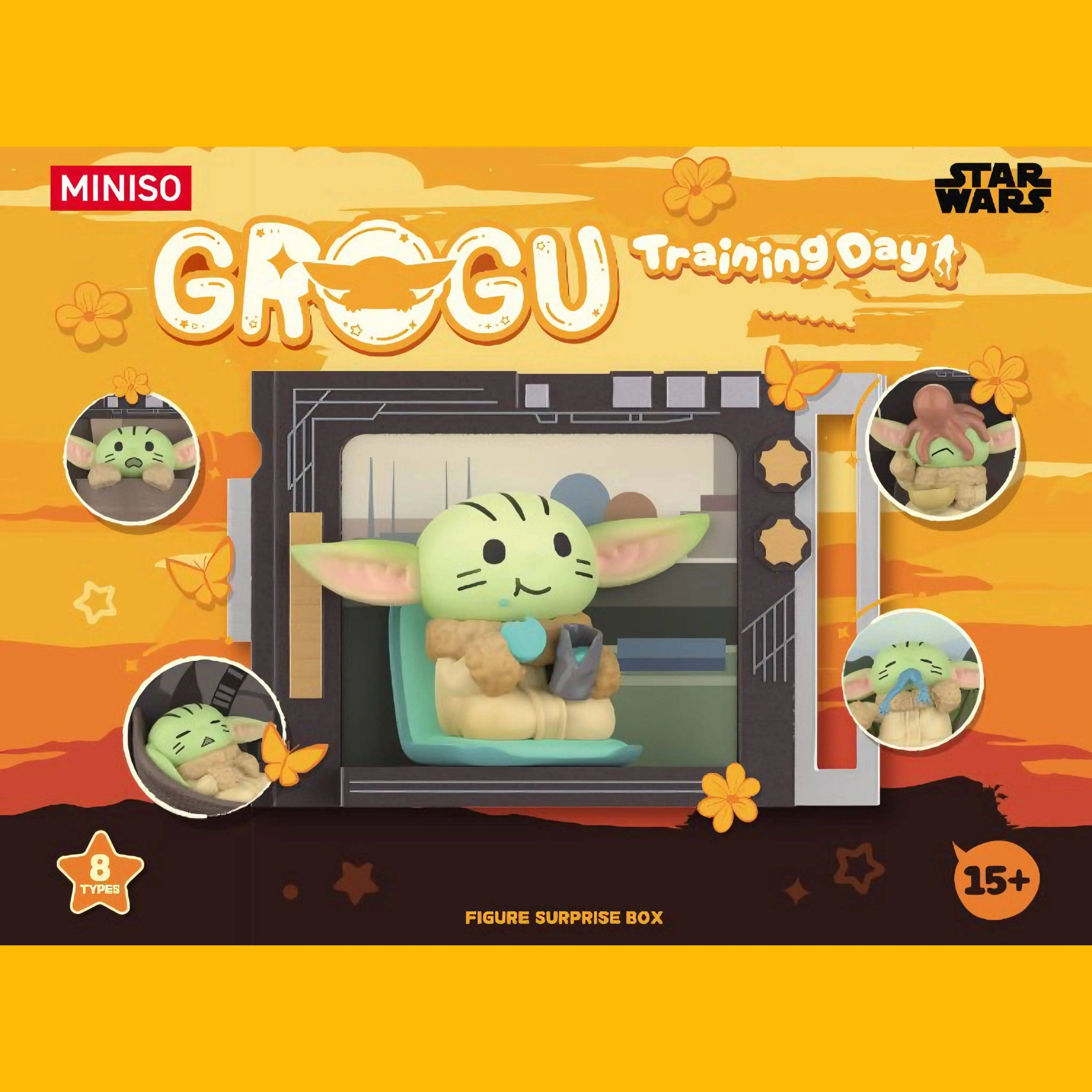 Star Wars Grogu Training Day Series Exquisite Mini Action Figures, Cute Collectibles, Ideal Surprise Gifts for Classic & Novelty Toy Enthusiasts, Adult Collectibles, Back To School