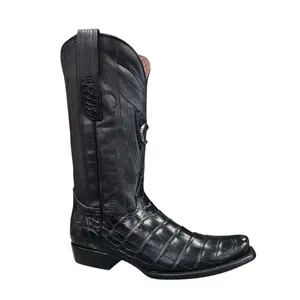 Bota Cuadra Lagarto Americano Negra CC269
