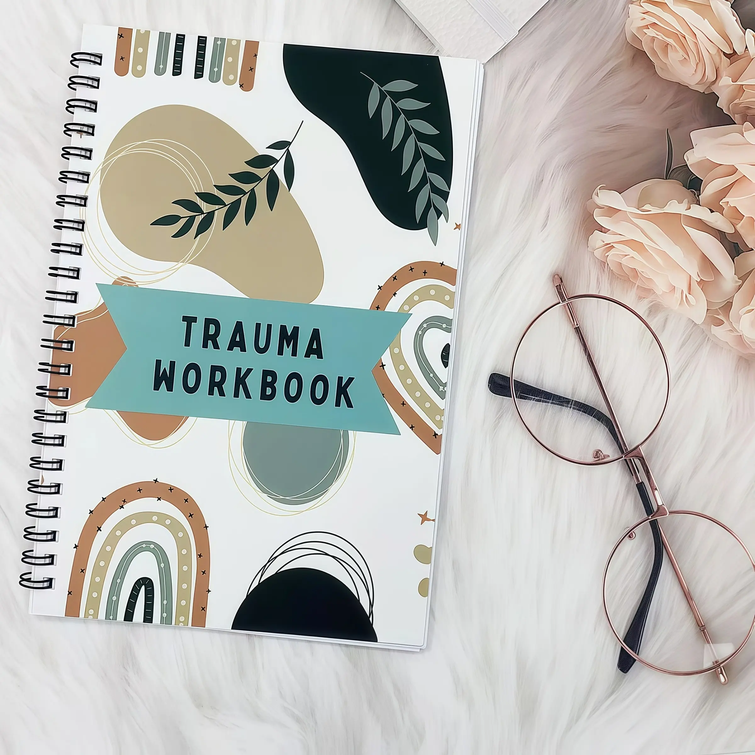 Trauma Workbook for Coping Skills, Self-Help Guide for Emotional Healing, Mental Health Resource for Personal Growth & Well-Being, Planner, Spiral Bound Planner, Notebook Planner, Mental Health Journal, Wellness Journal