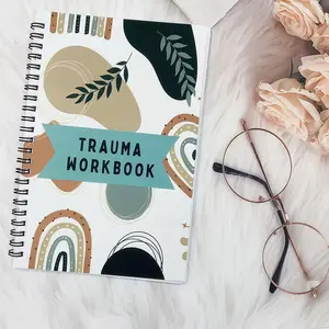 Trauma Workbook for Coping Skills, Self-Help Guide for Emotional Healing, Mental Health Resource for Personal Growth & Well-Being, Planner, Spiral Bound Planner, Notebook Planner