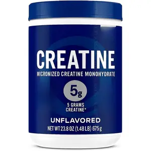 O̲rgains Creatine Monohydrate Micronized Powder, Unflavored, Supports Muscle Growth, Post Workout Recovery and Brain Health, No Artificial Additives, Non-GMO, 135 Servings, 23.8 Oz Fitness