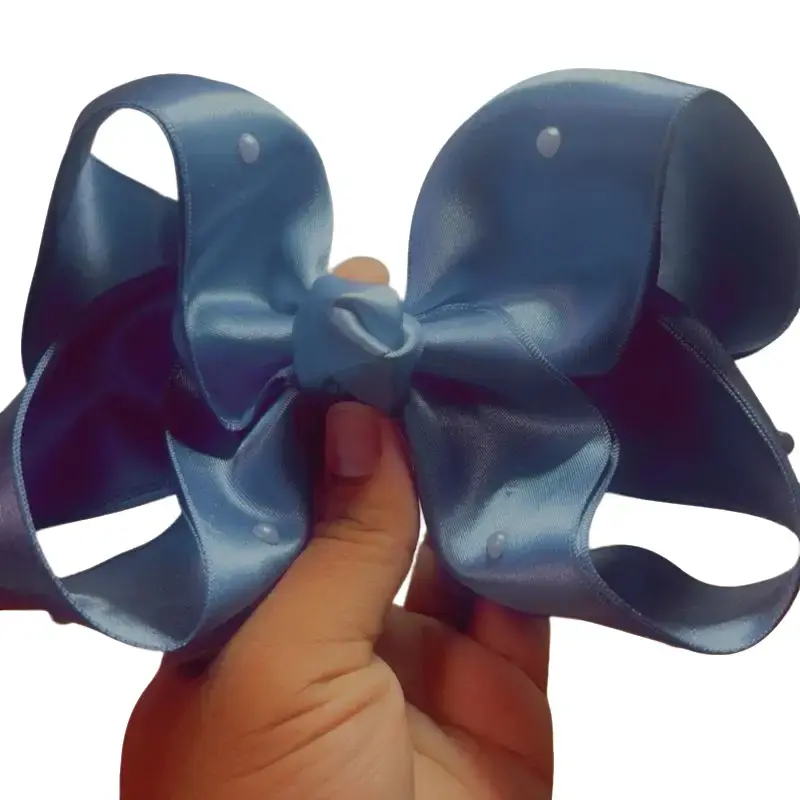 Custom Blue Boutique Bow - Elegant Design as Shown