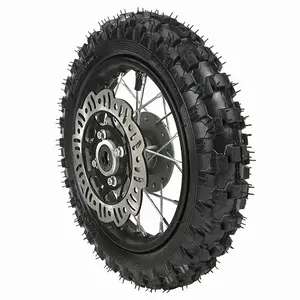 10" Front 2.50-10 Dirt Bike Tire and Rim Wheel Assembly 1.40x10 12mm Bearing for Disc Brake Pit Dirt Bike Mini Trail CRF50 XR50 SSR Apollo Razor Coolster Taotao Baja BBR 50cc 70cc 90cc 110cc 125cc
