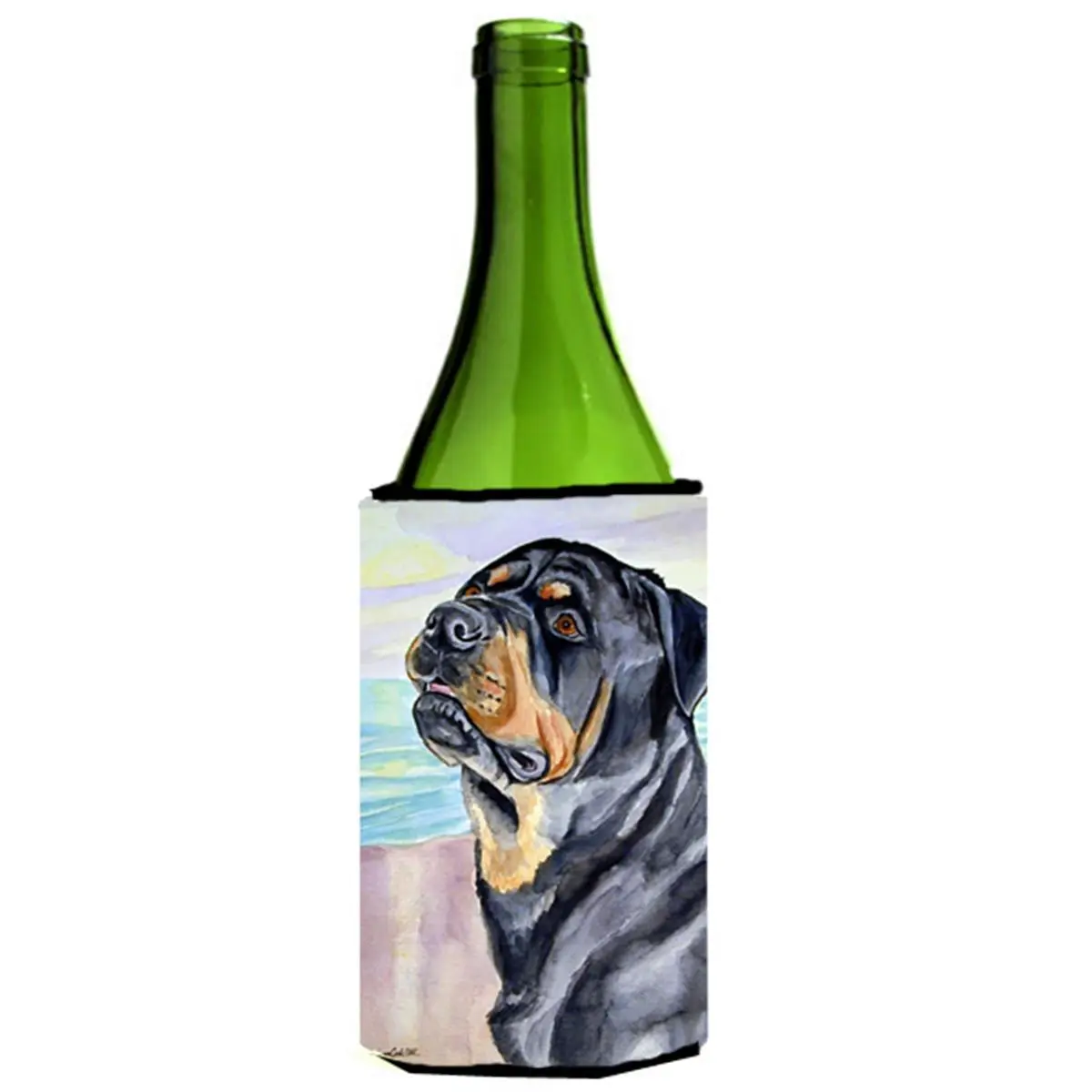 Rottweiler Wine bottle sleeve Hugger - 24 oz.