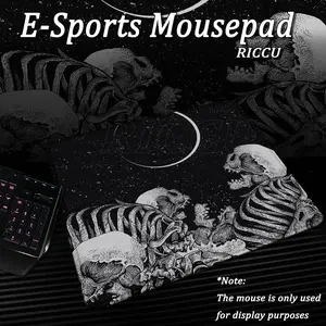 [Sale off up to 65%][Free Ship] Dark Horror Skull Mousepad Small Gaming Mouse Pad LockEdge Computer Keyboard Tablepad Office Black Desk Mat PC Cabinet Playpad