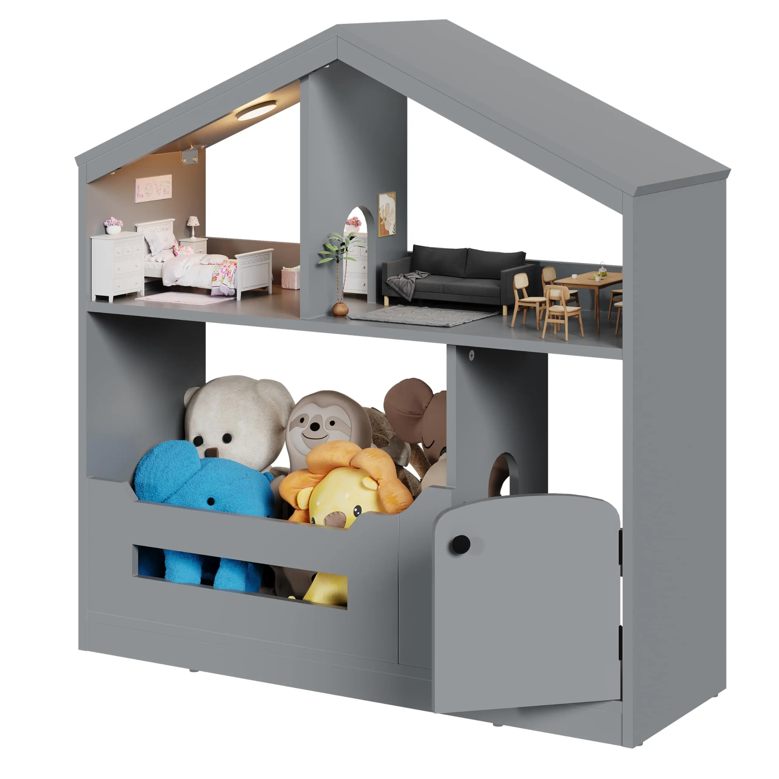 Garvee Wooden Toy Storage Organizer and Bookshelf, Perfect for Playrooms, Bedrooms, Nurseries, and Classrooms, Offering Practical Storage with a Child-Friendly Design