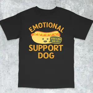 Emotional Support Dog T-Shirt - Funny Dog Shirt, Gift for Dog Lover, Hot Dog Shirt, unhinged shirt meme, funny cringe shirt, Gen Z Shirt