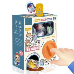 Random Cartoon Design Egg Twisting Machine, 1 Box Surprise Blind Box Toy Including 8 Counts Capsule Egg Toy, Creative Toy for Boys and Girls, Random Surprise Set