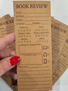 Book Review Bookmark Set (5 or 10 Pack) | Reading Tracker | Romance Reader Rating Card | Spice Rating Bookmark
