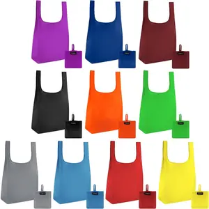 Grocery Bag (10-PACK | COLORS) -  Ripstop Bags - Large,   Bags - Foldable Shopping Bag - For Kitchen, Grocery &  - Packable Shopping Bag