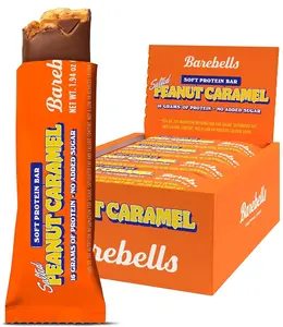 Barebells Soft Protein Bar - Salted Peanut Caramel - 20g Protein (12 Bars)