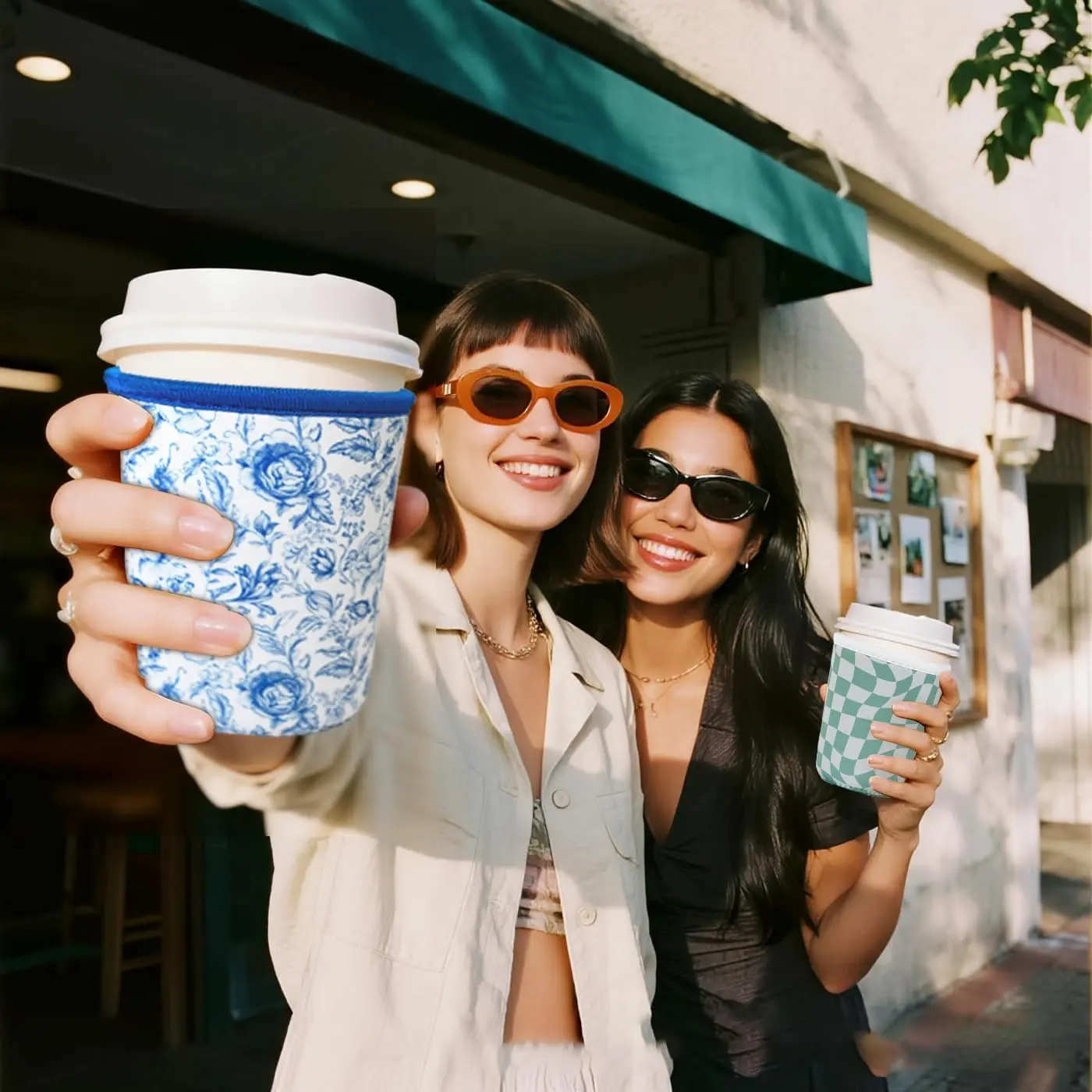 Reusable Neoprene Insulated Sleeve for Iced Coffee Cup – Cold & Hot Drinks Beverage Holder, Vintage Blossoms Pattern. Fits 32oz Large Cups, Prevents Condensation & Burns – Eco-Friendly, Washable, Stylish Travel Essential Reusable Neoprene Insulated Sleeve for Iced Coffee Cup – Cold & Hot Drinks Beverage Holder, Vintage Blossoms Pattern. Fits 32oz Large Cups, Prevents Condensation & Burns – Eco-Friendly, Washable, Stylish Travel Essential