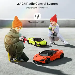 MIEBELY Remote Control Car, McLaren High-Speed LED Off-Road RC Truck Officially Licensed 1/12 Scale 7.4V 900mAh Toy Car with 12km/h Fast Model Car Headlight for Adults Kids Boys Age 6-12 Year Birthday Ideas Gift Orange, Included Cells tiktokshopspringglow