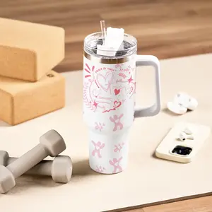 Prince Of Peace Jesus Christian Tumbler with Handle – Insulated Stainless Steel Travel Cup with Lid & Straw, Car Cup Holder Friendly Narrow Bottom, Easy to Clean Faith Drinkware Gift