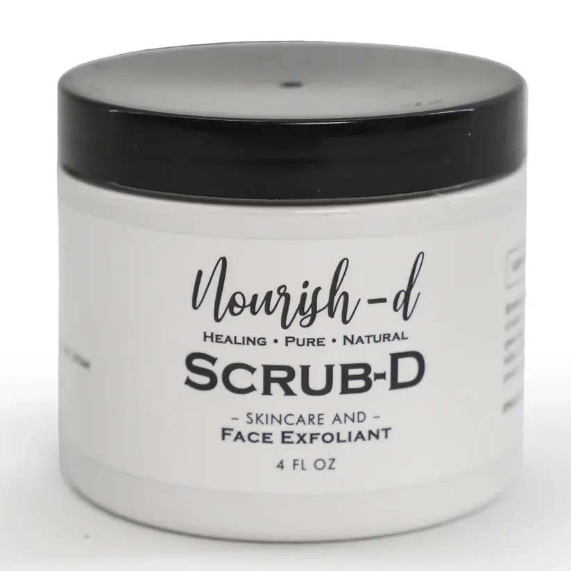 Nourish-D Tallow SCRUB-D Face Exfoliant | 100% Natural Tallow | Exfoliates & Moisturizes | Perfect for Dry Skin | Gentle Exfoliating Scrub with Frankincense & Lavender
