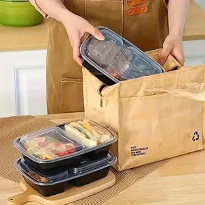 15Pcs Disposable Lunch Box, Takeaway Box, Fast Food Lunch Box, Cake Dim Sum Box, Fresh-keeping Box, Stackable with Cover, Microwave Oven/dishwasher/refrigerator Safe, Microwave Safe Reusable
