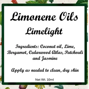 All Natural Limelight - Essential Oil Focus Blend Rollerball