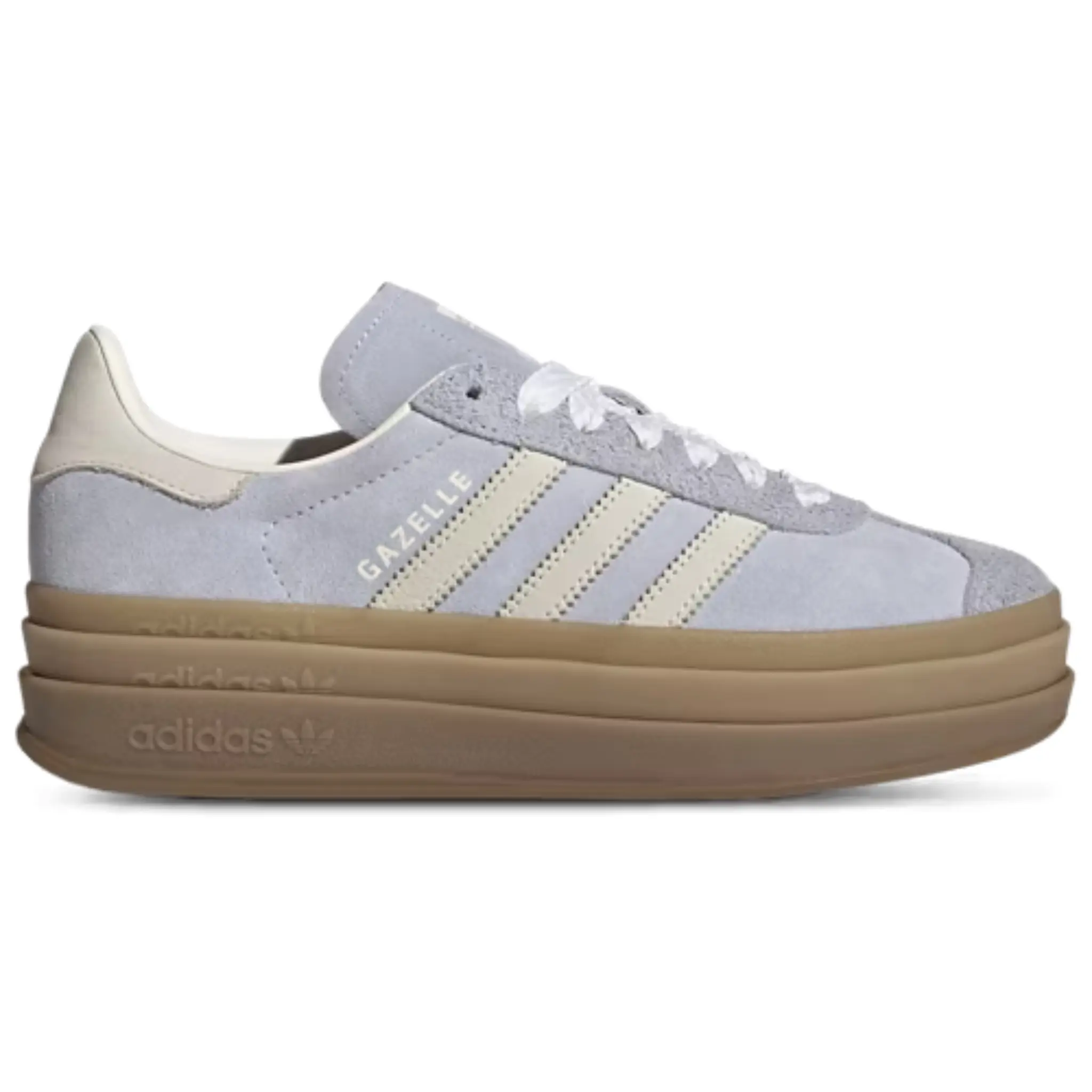 Adidas Originals Women's Blue/Cream Gazelle Bold Sneakers, IH4210