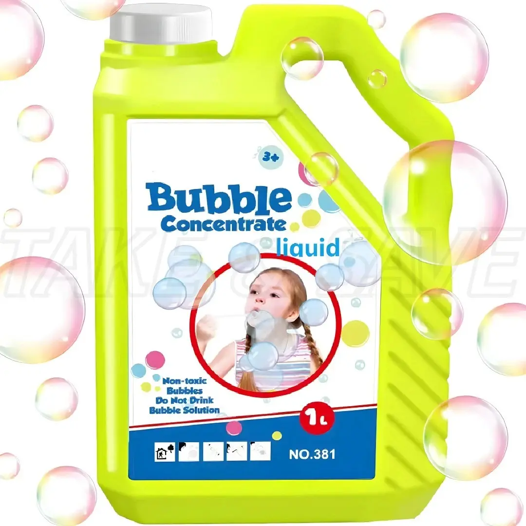 Concentrated Bubble Solution, 1L/33.8oz Bulk Bubble Liquid Refill for Kids Toys, Bubble Machine, Gun, Blower, Mower & Wand, Safe Non-Toxic Giant Bubbles Maker for Toddlers, Summer Outdoor Party Favors, Wedding, Birthday Games, Concentrated Solution