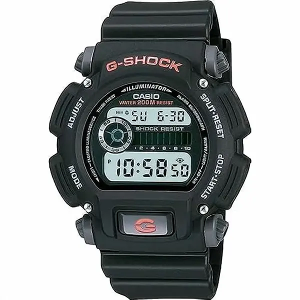 Casio DW9052 Series | Men’s Digital Watch | G-Shock | 1/100 SEC Stop Watch | Countdown Timer | LED Light | 200M WR | Shock Resistant | Multi Alarm | Auto Calendar | Dual Time | 2 Yr Batt