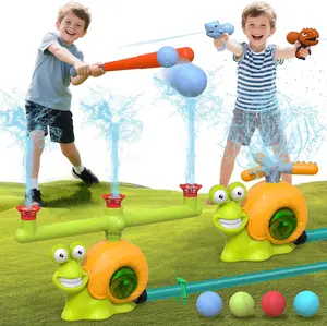 deAO Sprinkler Toy with Baseball Toy, Cacti Sprinkler Toy, Summer Water Toys, Pets Party Outdoor Toys Set, Beach Garden Lawn Party Game