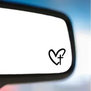 3pcs heart with cross