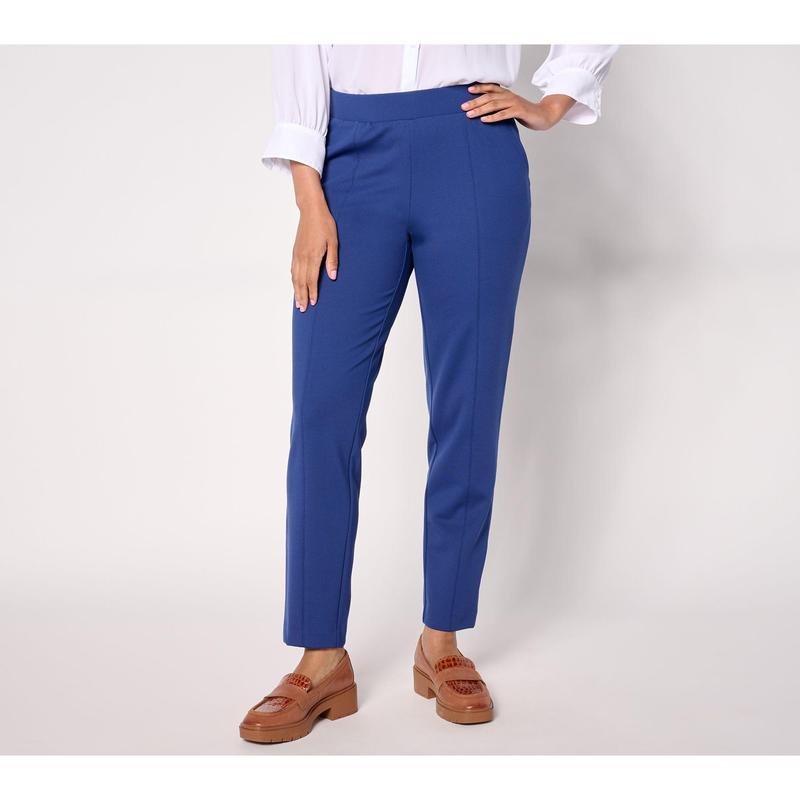 Pantalon Habillé Femme Isaac Mizrahi Taille 12 - Bleu Brillant, Longueur D'entrejambe 31", Neuf Sans étiquette