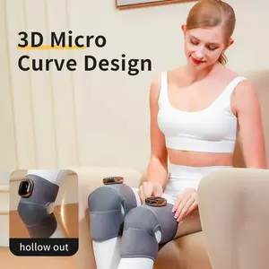 3-in-1 Heated Knee Massager with 3D Micro Curve Design & Hollow Out Features 1 Count/2 Counts Adjustable Heating Modes for Knee Elbow Shoulder Sports & Outdoor Accessories massager  knee Perfect Present for Man/Woman/Family, Christmas Gift