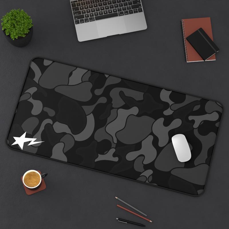 Black Camo Extra Large Hypebeast Desk Mat Keyboard Mouse Pad E-Sports Desk Mat Desk Decor for Gamers Boys' Rooms Gift large mousepad