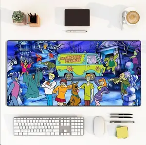 Scooby Doo Halloween Deskmat, Spooky Scooby-Doo Gaming Mouse Pad, Non-Slip Desk Mat for Gaming and Office Setup, Perfect for Halloween Decor and Scooby-Doo Fans