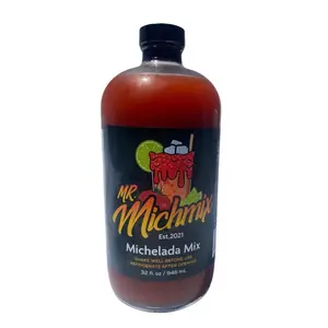 Mr.MichMix Michelada Mix Non-alcoholic Ready to Pour Perfect for Beer or Spirit Combining 32 fl oz 946 mL