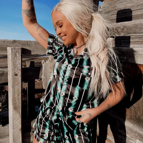 The Arizona Pearl Snap Pajamas (S-XL)