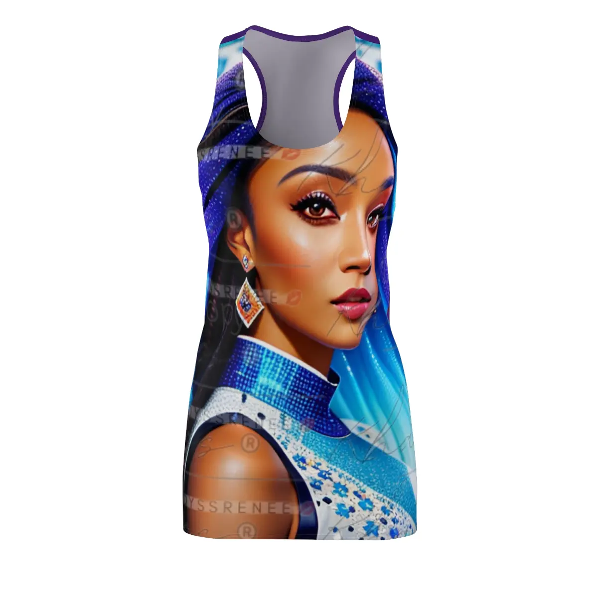 Women's Cut & Sew Racerback Dress (AOP)