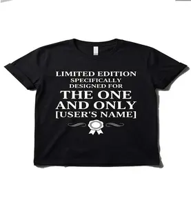 Custom Name "Limited Edition" Tee | Personalized Y2K Aesthetic Streetwear for Gen Z | Unique Birthday Gift Idea | Custom Graphic Drop Shoulder T-Shirt