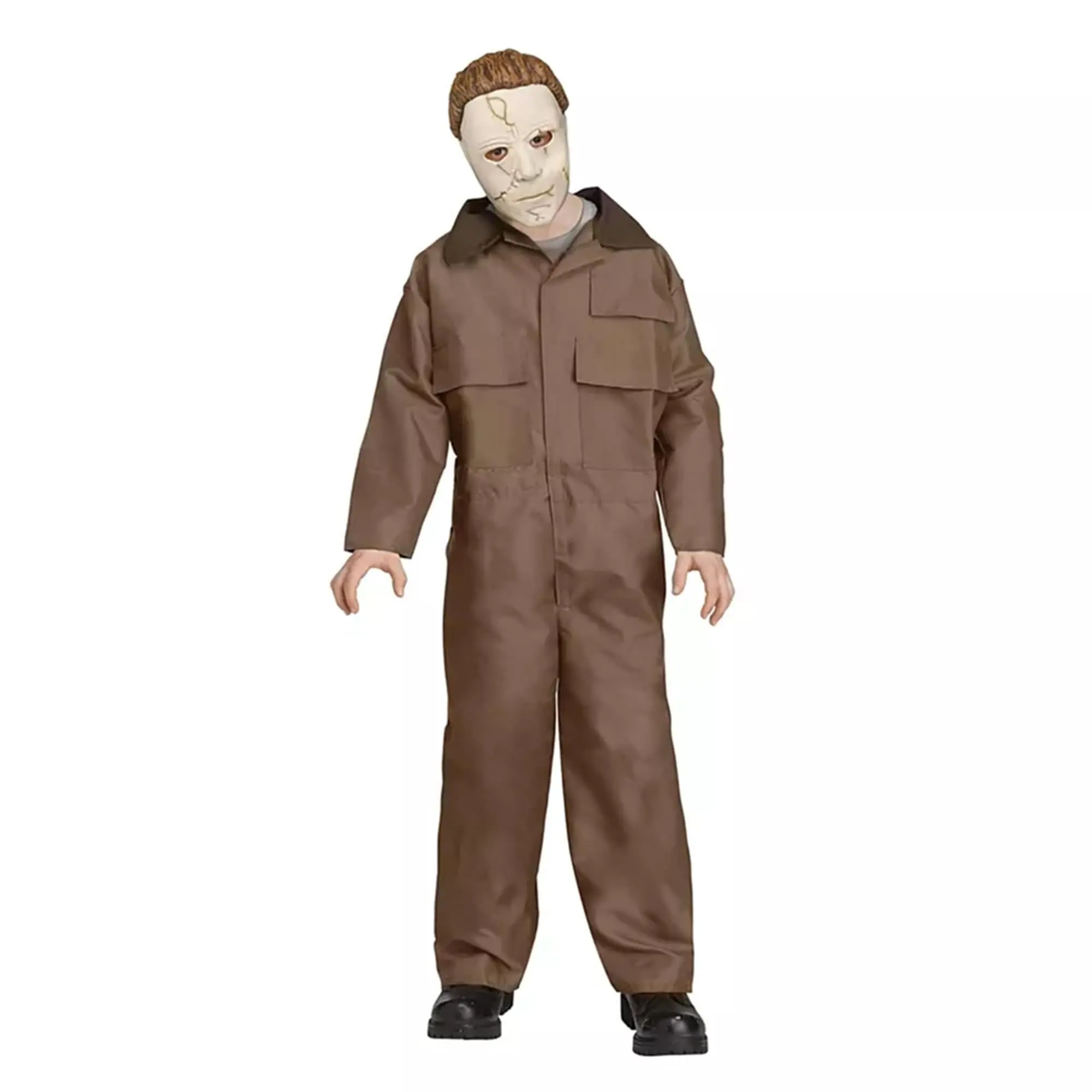 Michael Myers Costume With Memory Flex Mask Child, Halloween Masks, Costume Masks