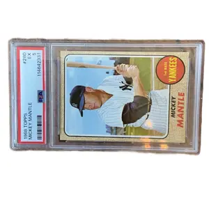 TOPPS 1968 Mickey Mantle #280 EX 5 Collectible Baseball Card Serial Number 114642331 Classic Series Sports Memorabilia