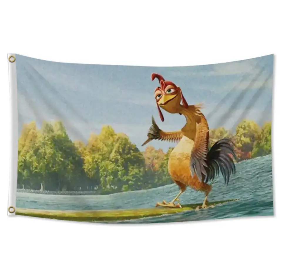 CHICKEN JOE SURFS UP FLAG CHICKEN JOE SURFS UP FLAG