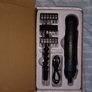 Cordless Electric Screwdriver Set with LED Light – 20-in-1 Rechargeable power Tool Kit, 4 Torque Levels, USB Charging, for Home, DIY & Electronics Repair handheld tool