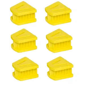 Autoclave Mouth Props Dental Silicone Bite Blocks, Bag of 6 (Small (Yellow))