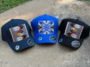 Native Unique Beadwork Fitted Hat by Indio