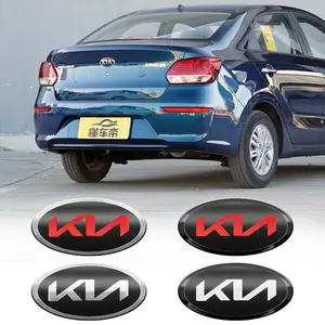 Car Front Hood Emblem Rear Trunk Badge Sticker For KIA Sportage Ceed Sorento Cerato Optima Picanto Rio Soul k3 k5 Stonic Fitting