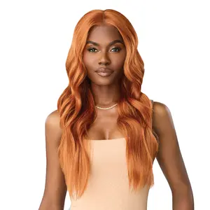 Outre HD Lace Front Wig Melted Hairline Glueless MH 116 with HD Transparent Lace Pre-Attached Elastic Band & Heat Resistant Fiber