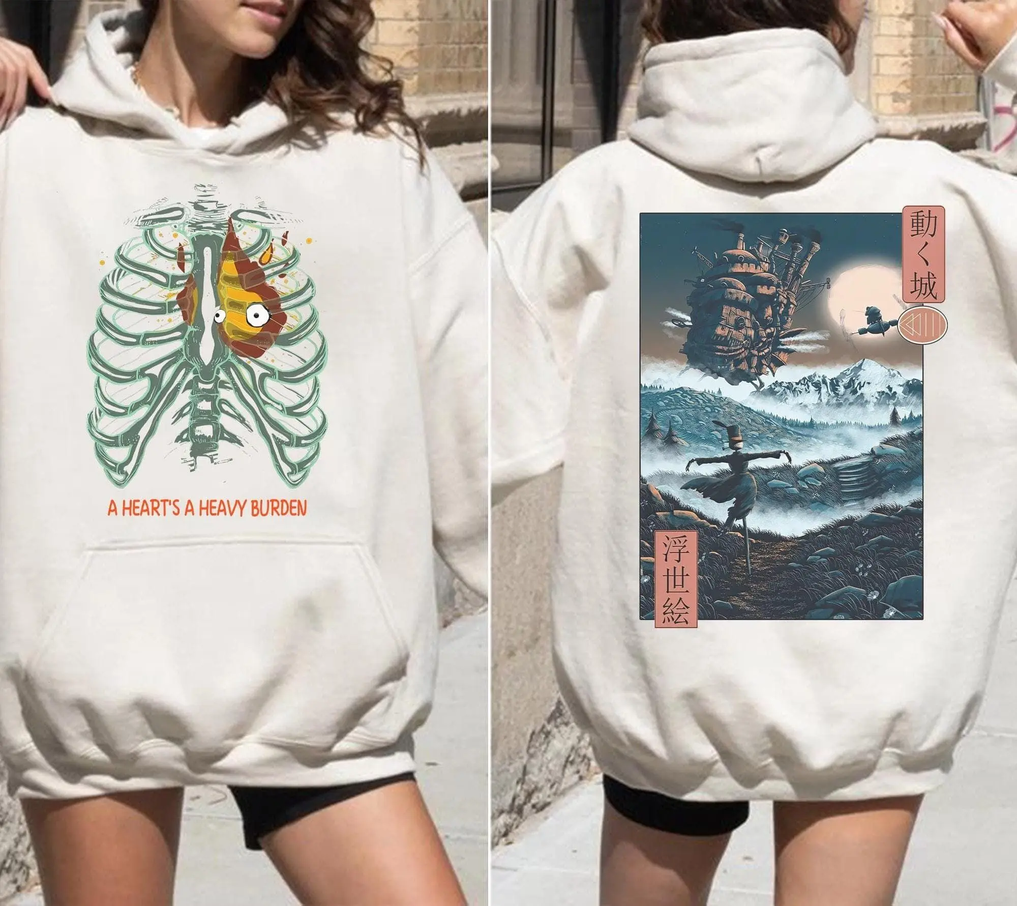 Howl's Moving Castle Calcifer Shirt, Sweatshirt, Hoodie, Studio Ghibli Shirt, Howl's Moving Castle Shirt, Studio Ghibli Gift Tee, Y2K Shirt