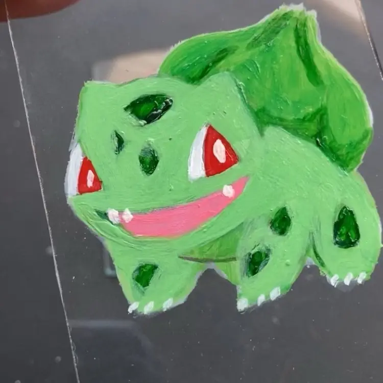 Glass Art Painting | BULBASAUR Pokemon