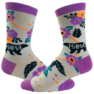 Funny Mom Socks with Animals - Cute Designs for Fun Moms Funny Graphic Socks Comfortable Fitted Spandex Cotton