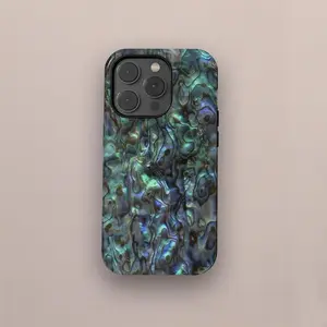 [Must-Have]Abalone Shell Design Phone Case, Natural Abalone Shell Phone Cover For IPhone 17 16 15 14 13 12 11 Pro Max, Samsung Galaxy S26 S24 S23 Ultra