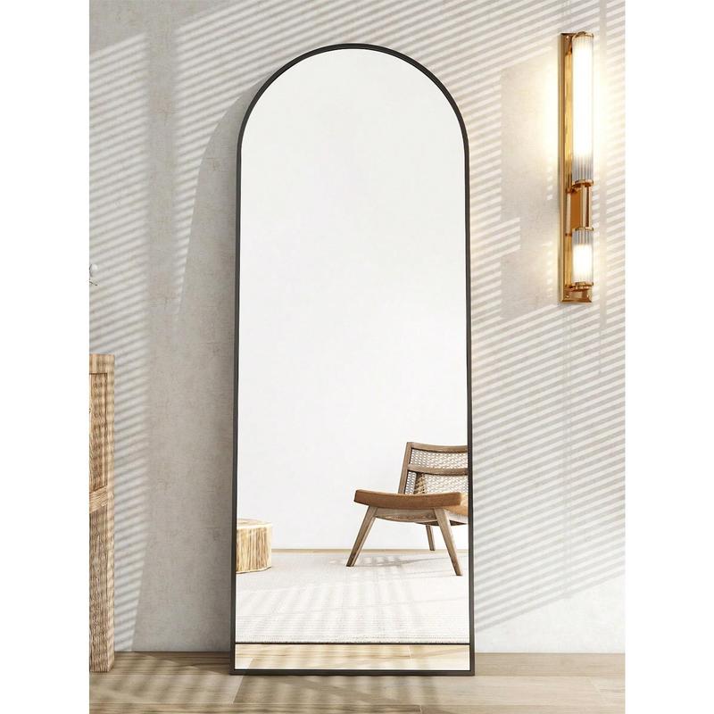 71"X30" Arch Mirror Full Length, Floor Length Mirror, Wall Mirror Full Length, Oversized Floor Mirror, Full Body Mirror For Hanging Or Leaning Against Wall, Full-Length Mirror With Aluminum Alloy Frame Full Body Mirror For Living Room, Bedroom, Cloakroom.