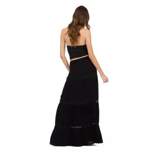 Forever 21 Women's Tiered Lace Maxi Skirt