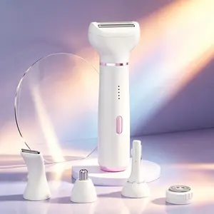 5-In-1 Electric Hair Removal Kit, Elegant & Design, Type-C Fast Charging, Detachable Heads, for All Body Areas