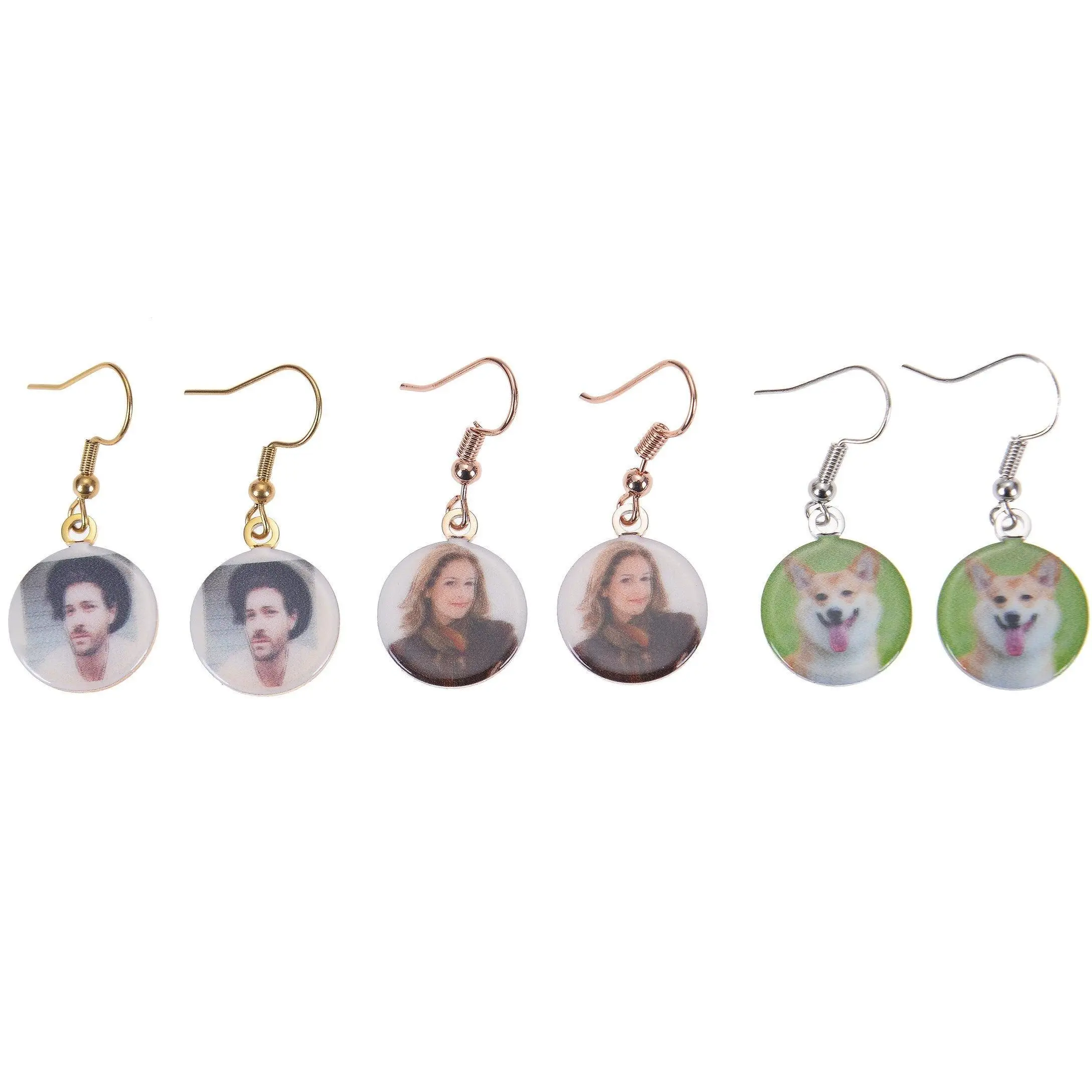 Personalized Photo Drop Earrings
